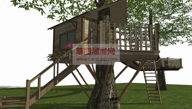 草图大师树屋SU模型