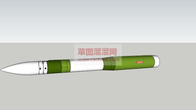 导弹火箭草图SU模型