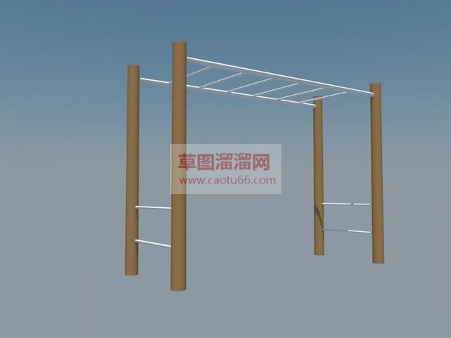 爬杆怎么画用SU模型