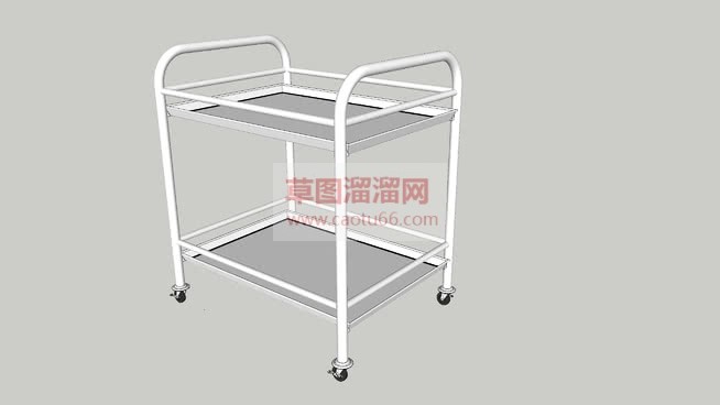 移动餐车推车SU模型