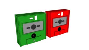 紧急出口按钮SU模型