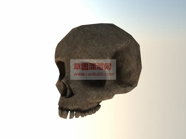 骷髅头人头骨SU模型