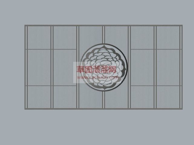 镂空墙+花格SU模型