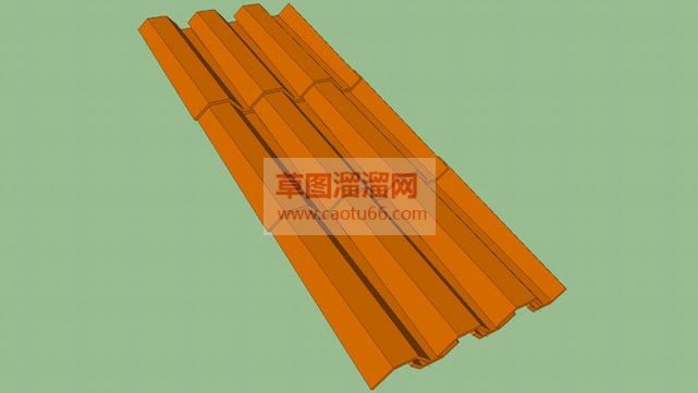 琉璃瓦片SU模型