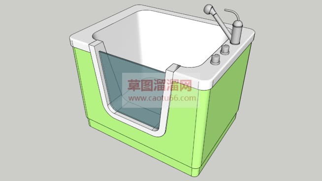 婴儿游泳馆游SU模型