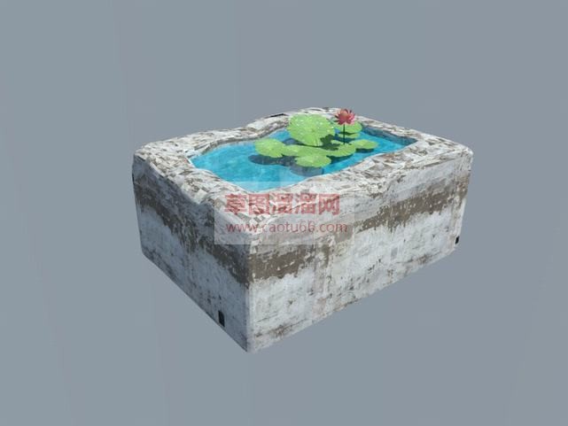 莲花池+小水SU模型
