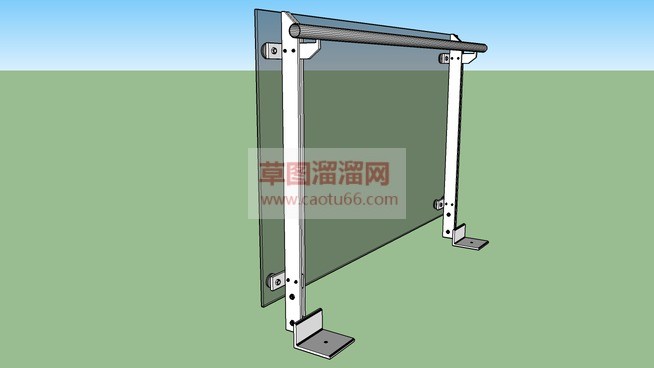 玻璃栏杆草图SU模型