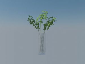 玻璃花瓶草图SU模型