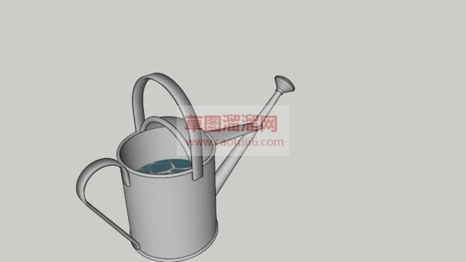 铁皮浇花瓶免SU模型