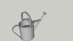铁皮浇花瓶免SU模型 免费sketchup模型下载