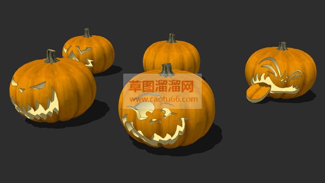 万圣节鬼脸南SU模型