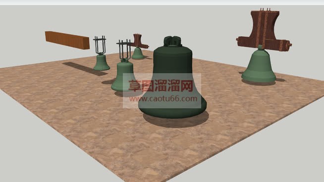铃铛古钟下载SU模型