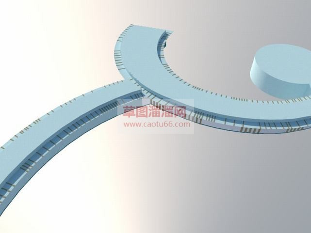 玻璃栈道草图SU模型