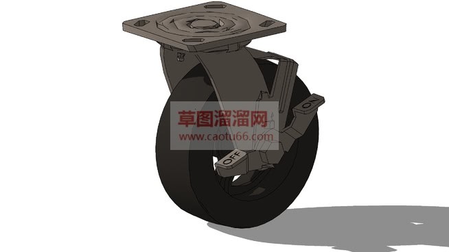 固定滑轮草图SU模型
