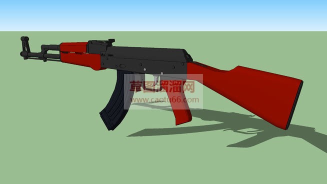 AK47枪草SU模型