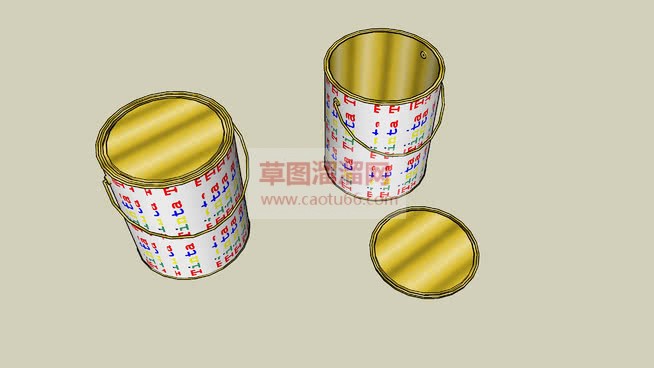 草图大师油漆SU模型