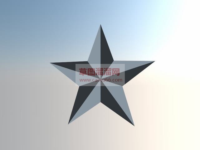怎么画五角星SU模型