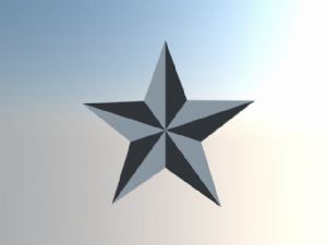 怎么画五角星SU模型