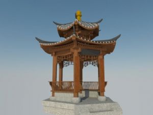 六角亭亭SU模型
