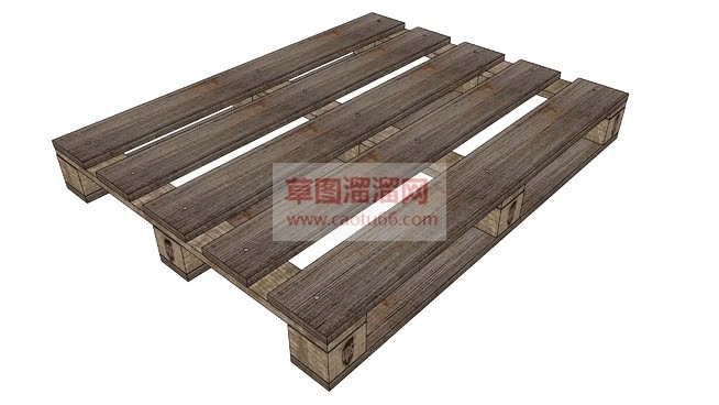 木制托盘草图SU模型
