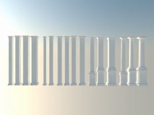 罗马柱怎么画SU模型