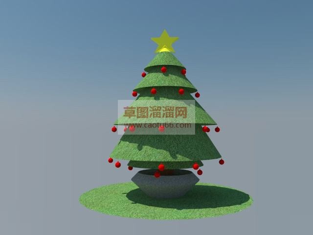 圣诞树草图免SU模型