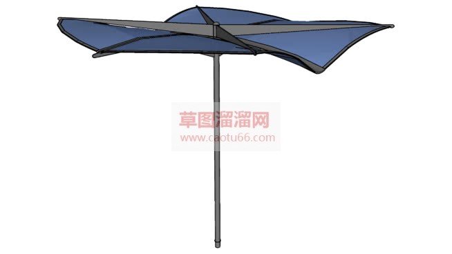 画遮阳伞SU模型