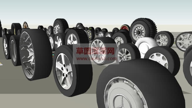 汽车轮胎集合SU模型