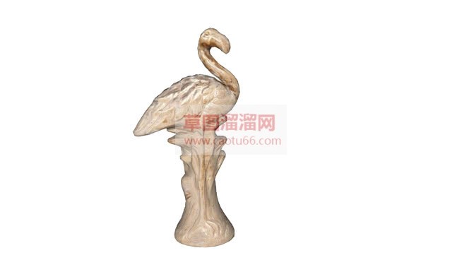 火烈鸟陈设品SU模型
