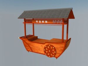 外摆商铺流动SU模型