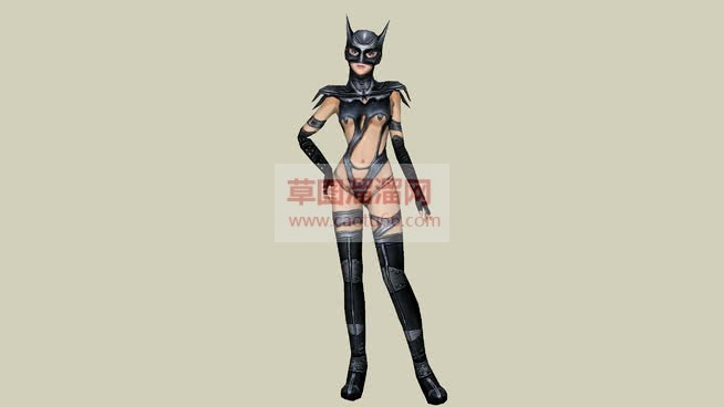 美女蝙蝠侠SU模型