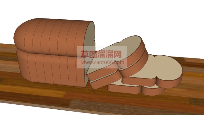面包切片免费SU模型