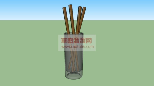 筷子筒免费SU模型