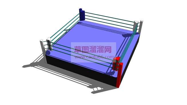 拳击擂台比赛SU模型