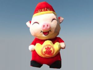 新年猪招财进SU模型