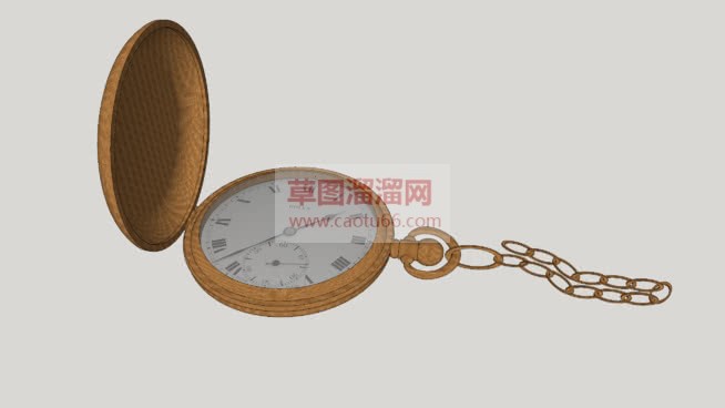 古董怀表免费SU模型