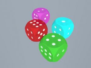 甩子色子骰子SU模型