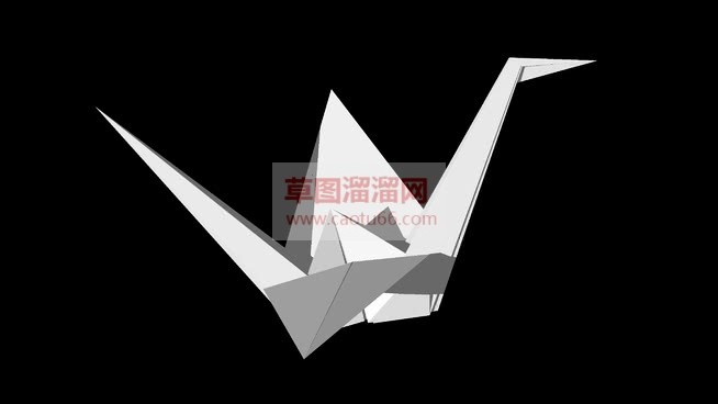 免费千纸鹤SU模型