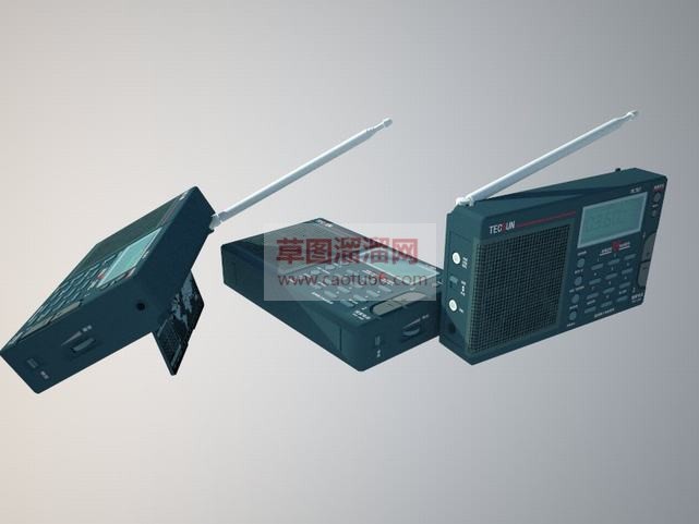 老式收音机免SU模型