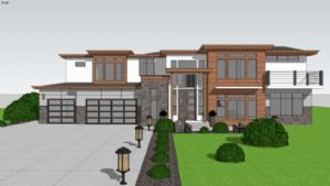 现代房屋住宅SU模型