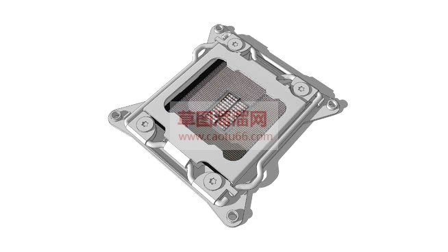 CPU固定架SU模型