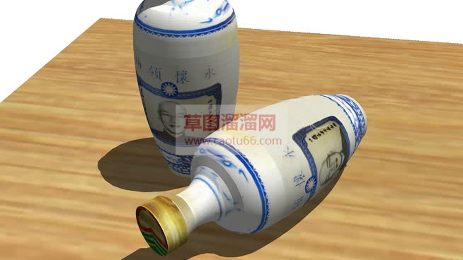 金门高粱酒酒SU模型