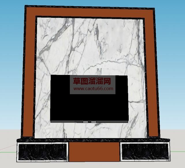 免费电视背景SU模型