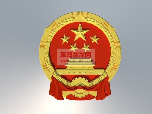 精美的国徽免SU模型