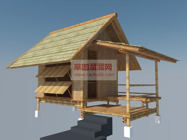 小竹屋免费SU模型