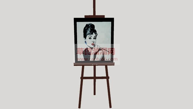 画框画架画板SU模型