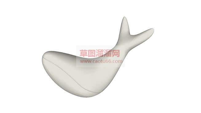 抽象鲸鱼SU模型