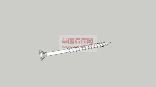 细长的螺丝钉SU模型