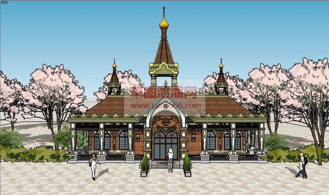 俄罗斯风格公SU模型