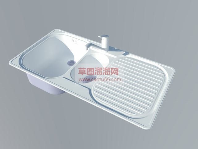 不锈钢水槽免SU模型